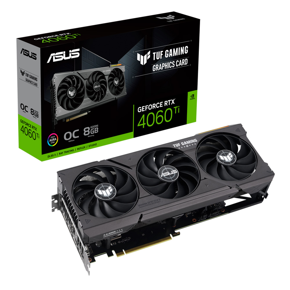 Placa De Video Asus Nvidia Geforce Rtx 4060 Ti Oc 8gb Tuf Gaming