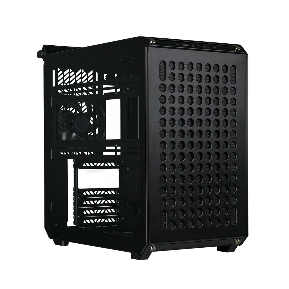 GABINETE QUBE 500 FLATPACK BLACK TG COOLER MASTER