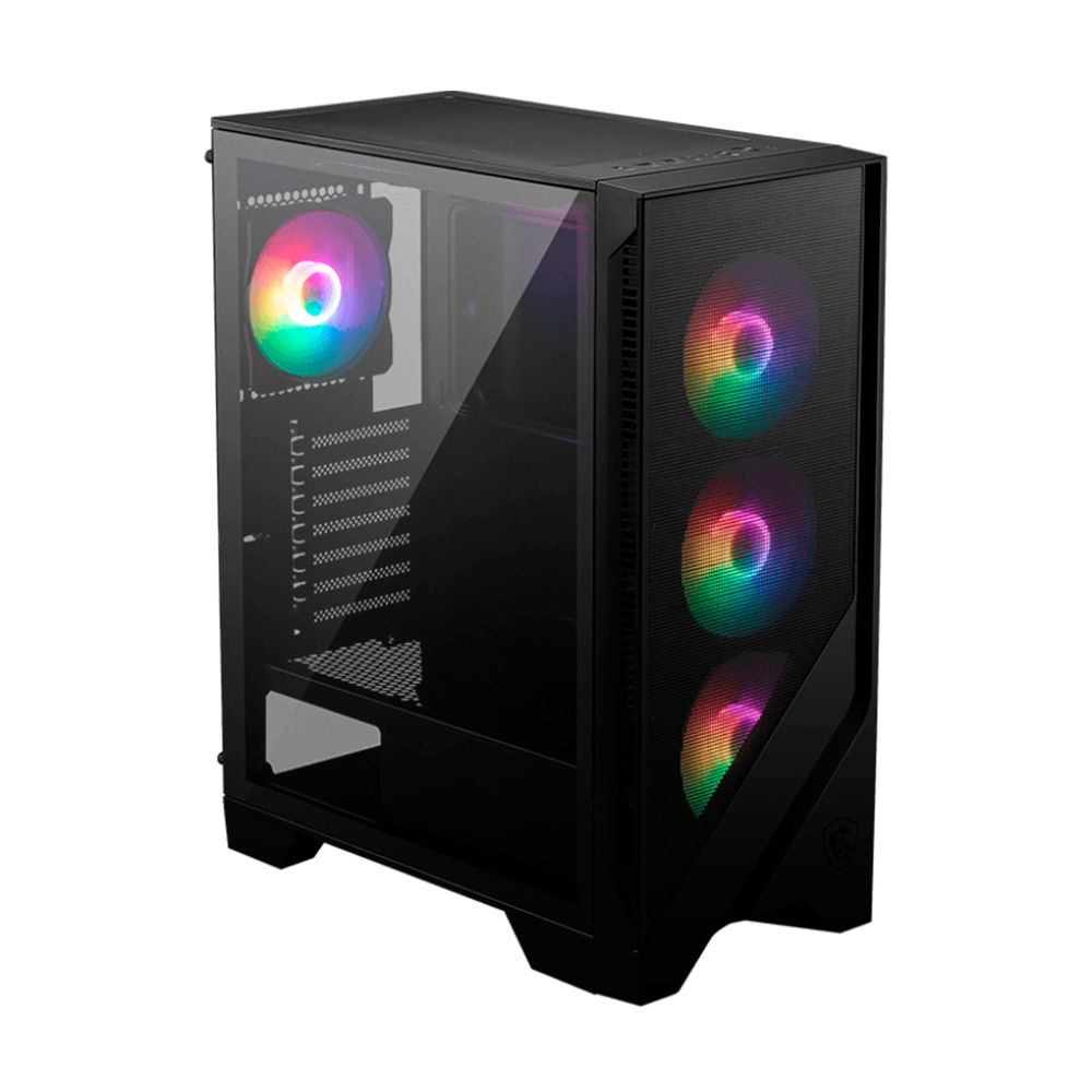 Gabinete Mag Forge 120a Airflow Tg Black 6 Fans Msi