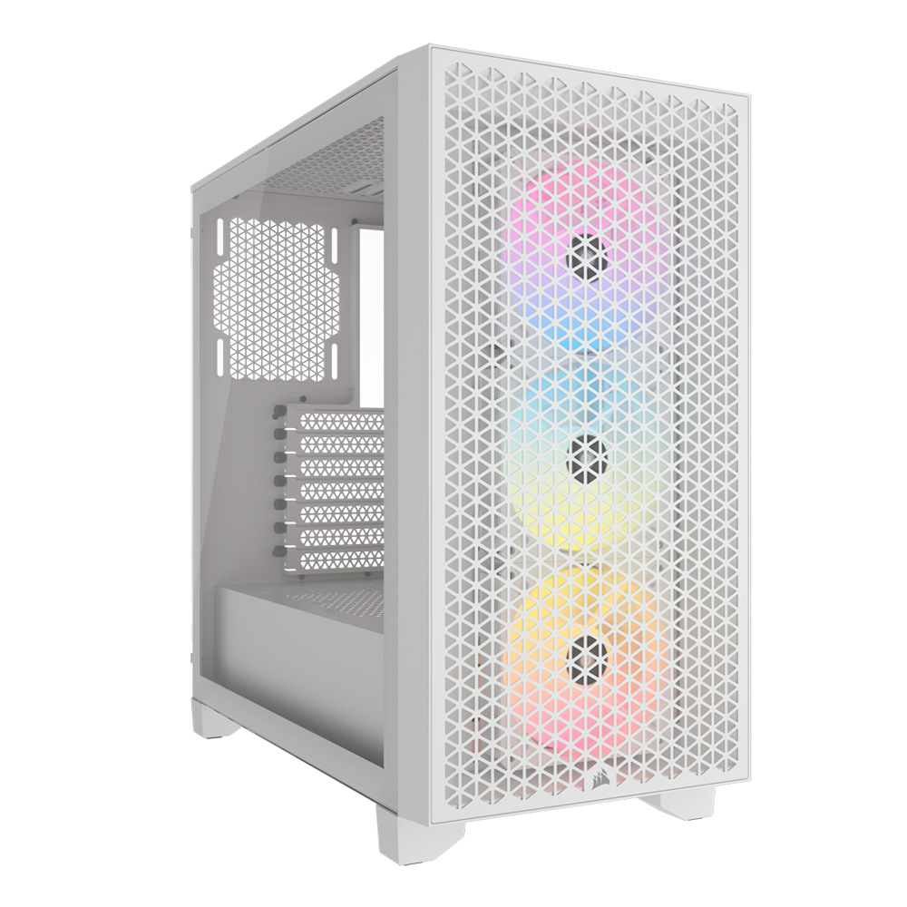 GABINETE 3000D RGB AIRFLOW TG WHITE CORSAIR
