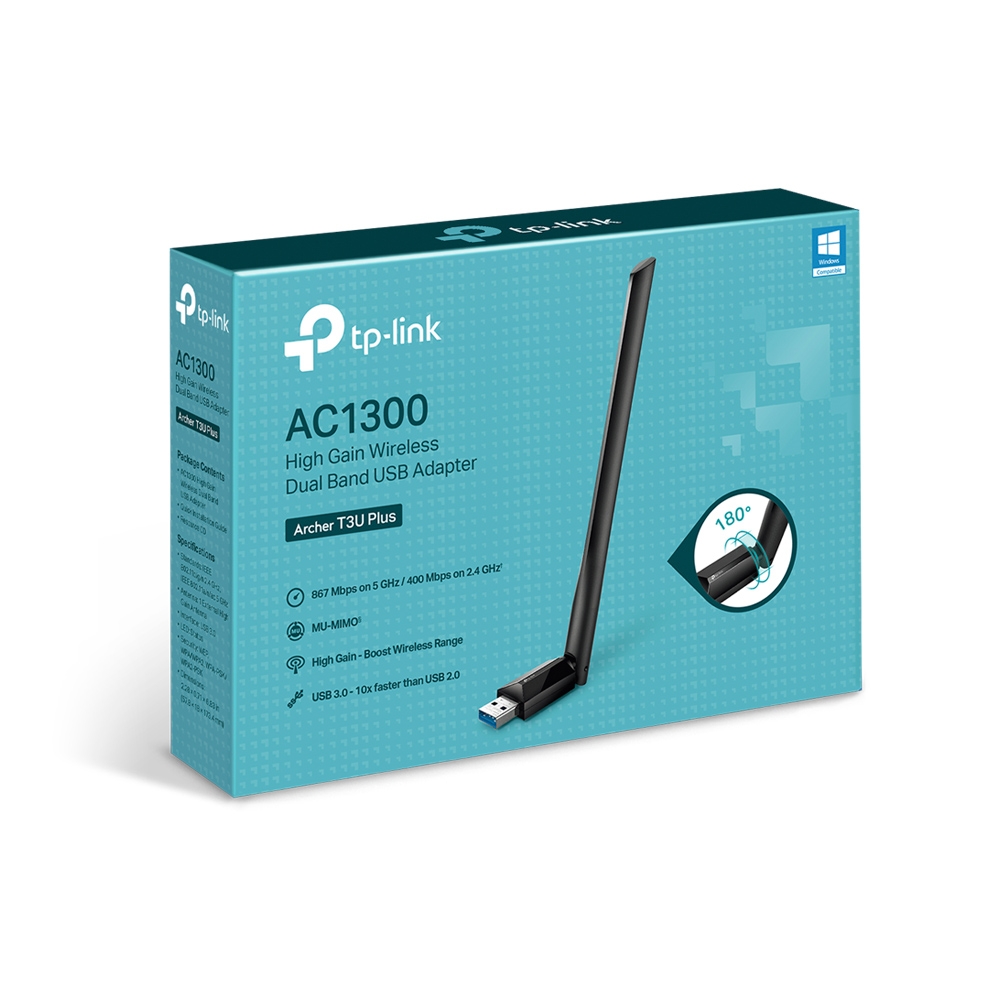 Placa Wifi Archer T3u Plus Ac1300 Dual Band Tp-link