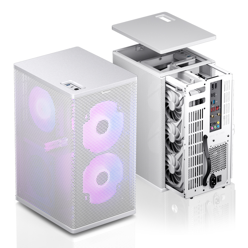 Gabinete Vr3 White Mesh Itx Jonsbo