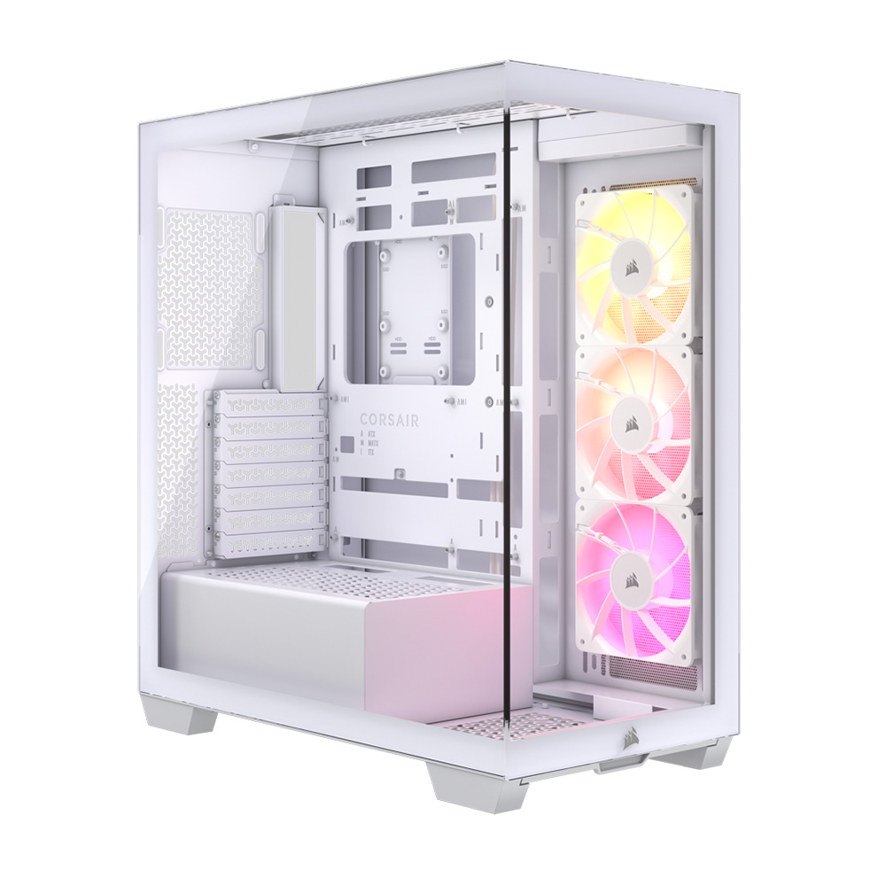 GABINETE 3500X ARGB TG FAN X3 WHITE CORSAIR