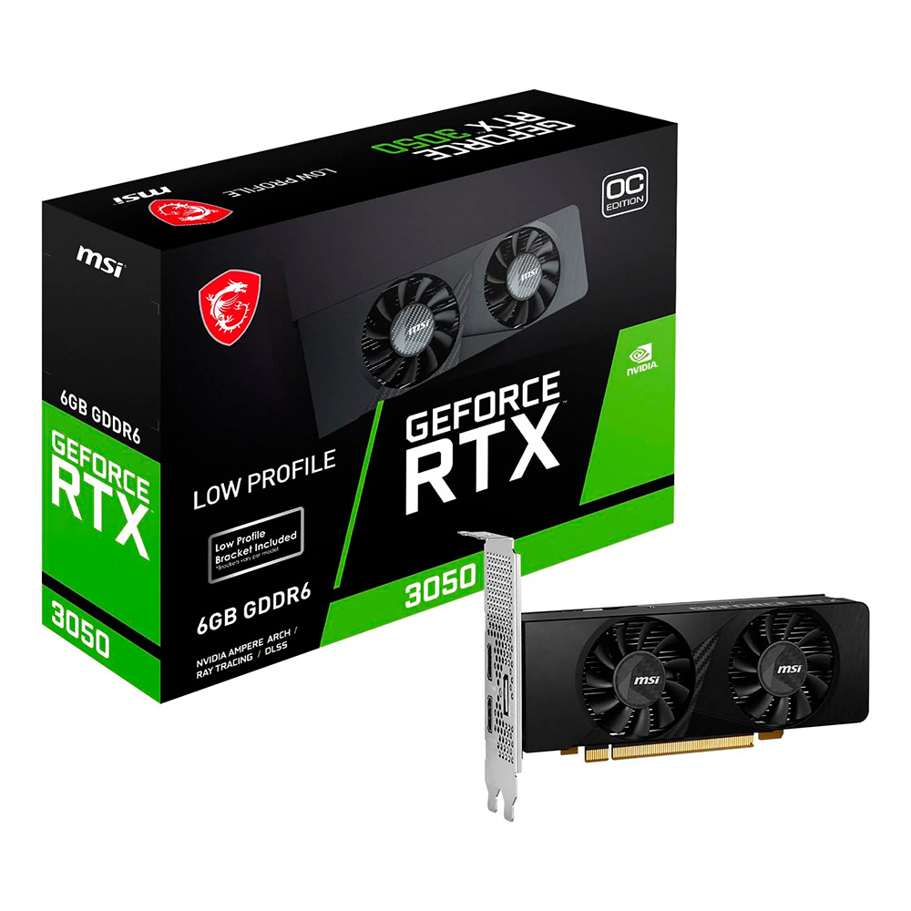 Placa De Video Msi Nvidia Geforce Rtx 3050 Lp 6g Oc