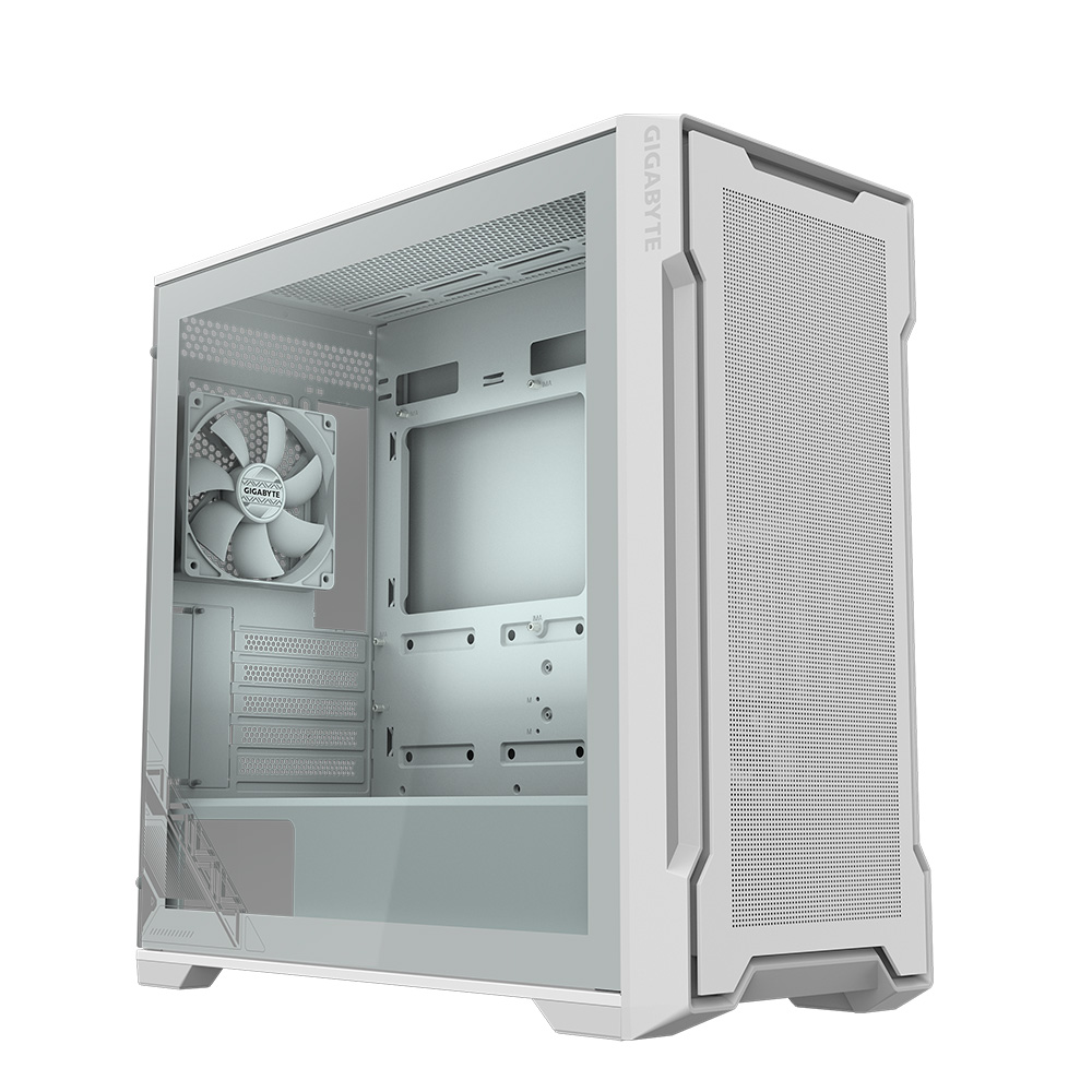 GABINETE C102 GLASS ICE TG BLANCO GIGABYTE