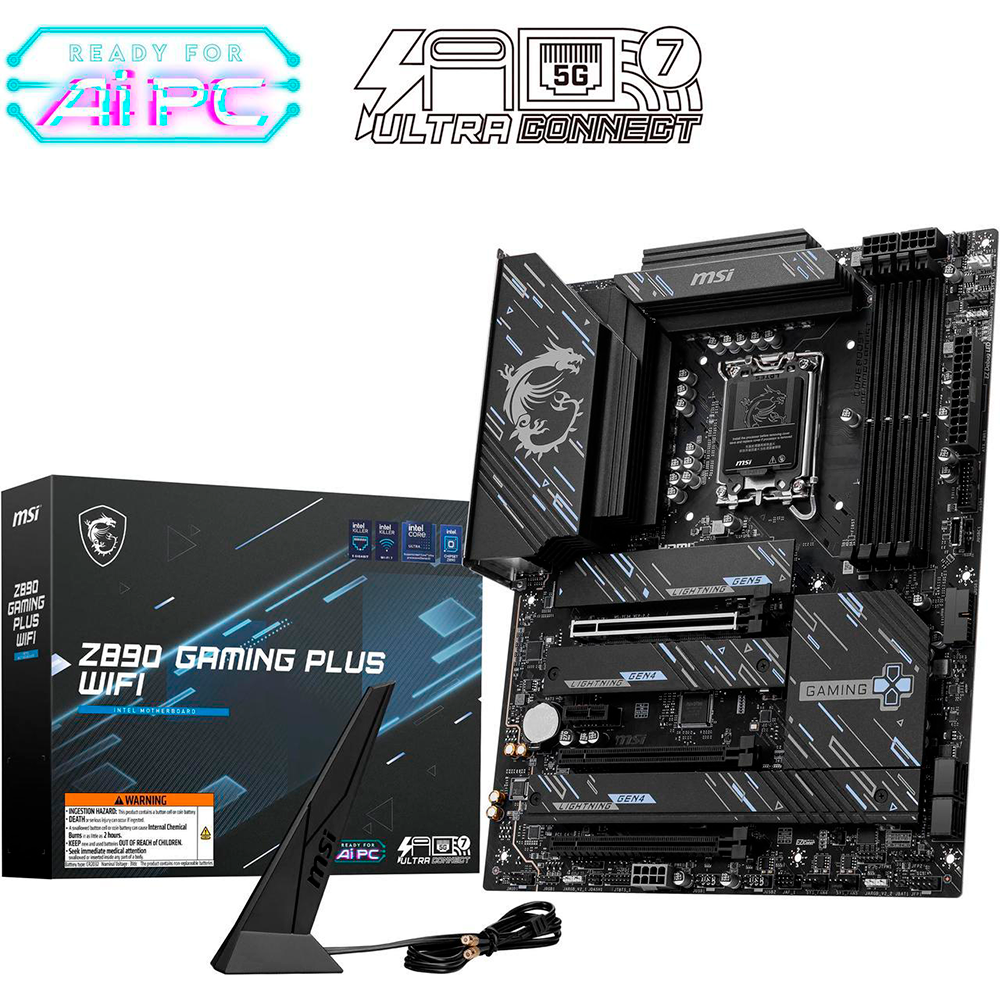 MOTHER Z890 GAMING PLUS WIFI DDR5 MSI 15GEN