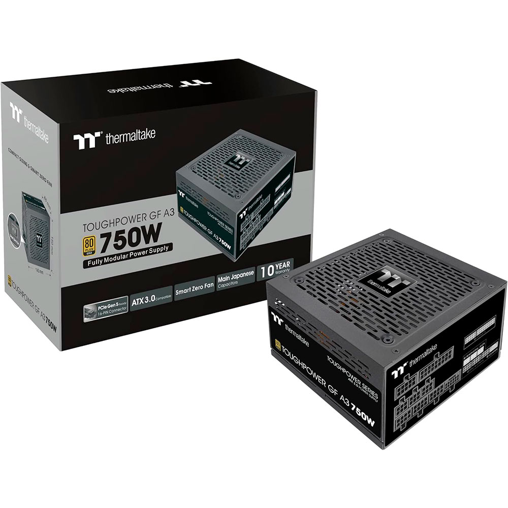FUENTE 750W 80+ GOLD TOUGHPOWER GF A3 FM PCIE 5.0 THERMALTAKE