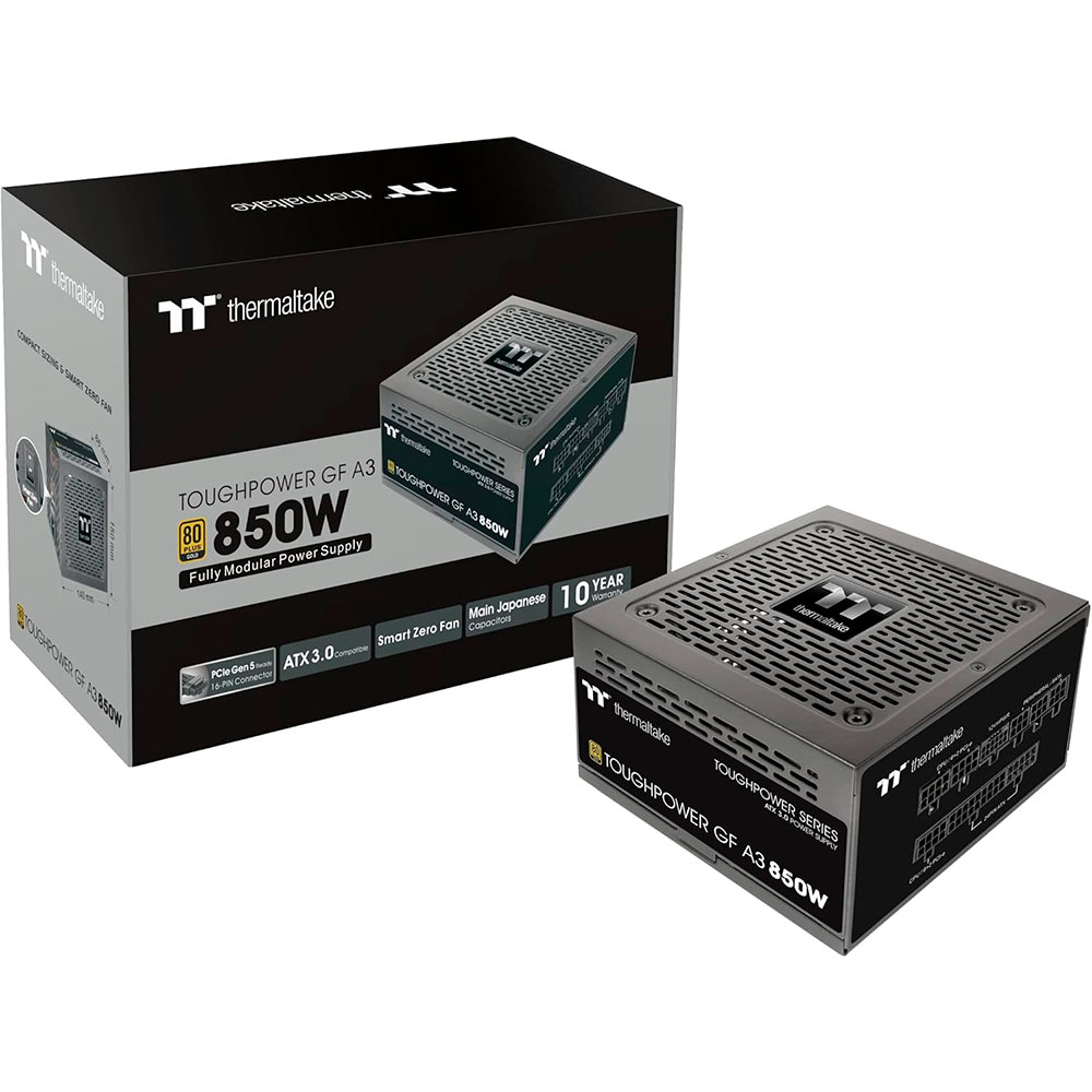 FUENTE 850W 80+ GOLD TOUGHPOWER GF A3 FM PCIE 5.0 THERMALTAKE
