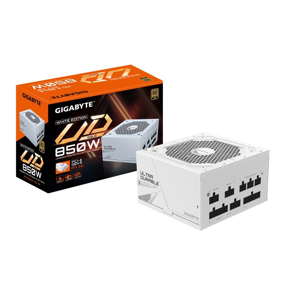 FUENTE 850W 80+ GOLD UD FULL MODULAR PG5 WHITE GIGABYTE