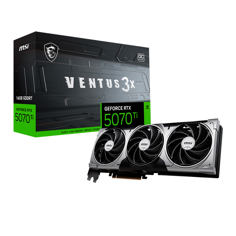 PLACA DE VIDEO MSI GEFORCE RTX 5070 TI 16G VENTUS 3X OC