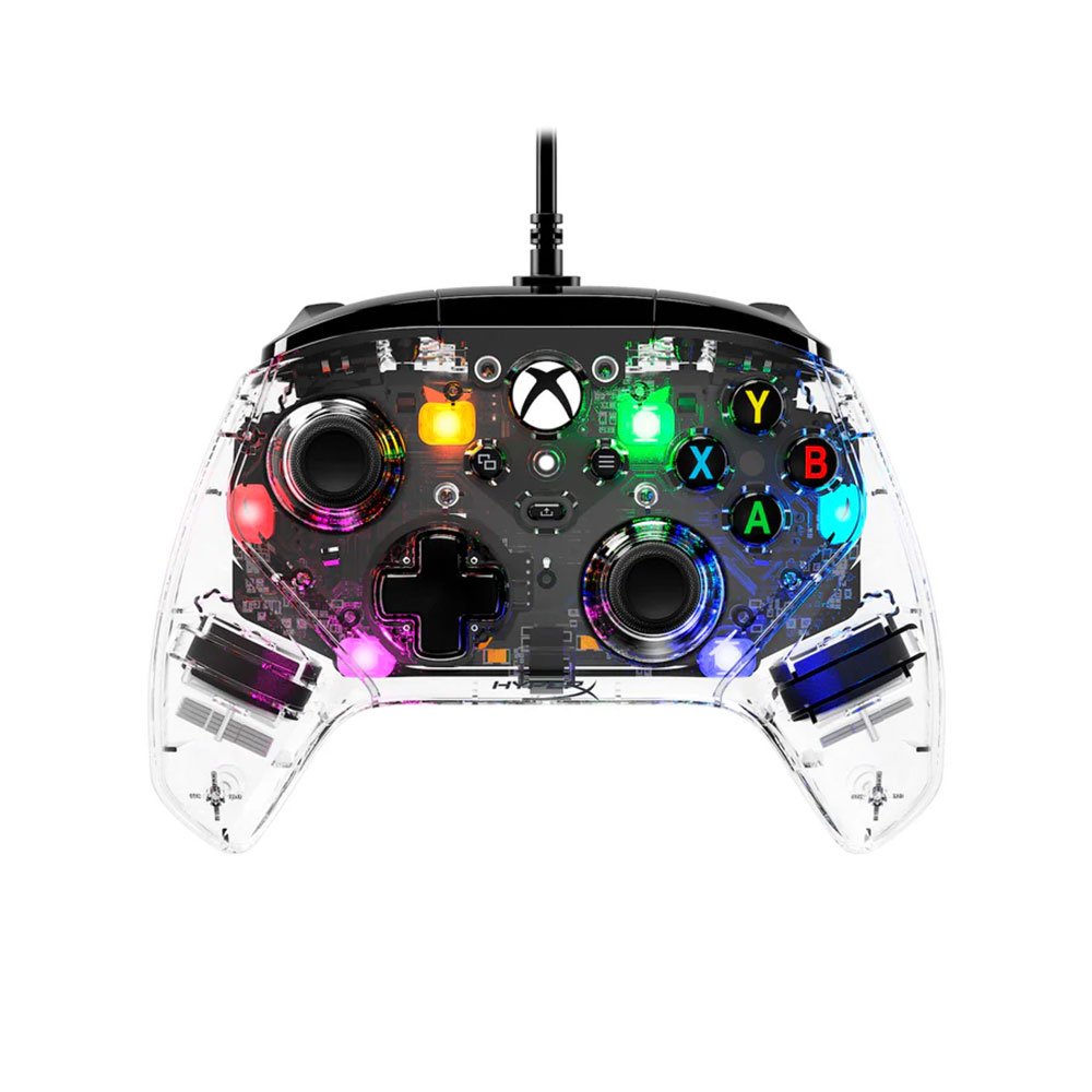JOYSTIC HYPERX CLUTCH GLADIATE RGB XBOX PC TRANSPARANTE