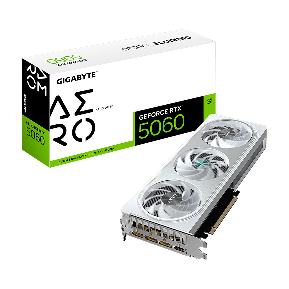 PLACA DE VIDEO GIGABYTE NVIDIA GEFORCE RTX 5060 AERO OC 8G