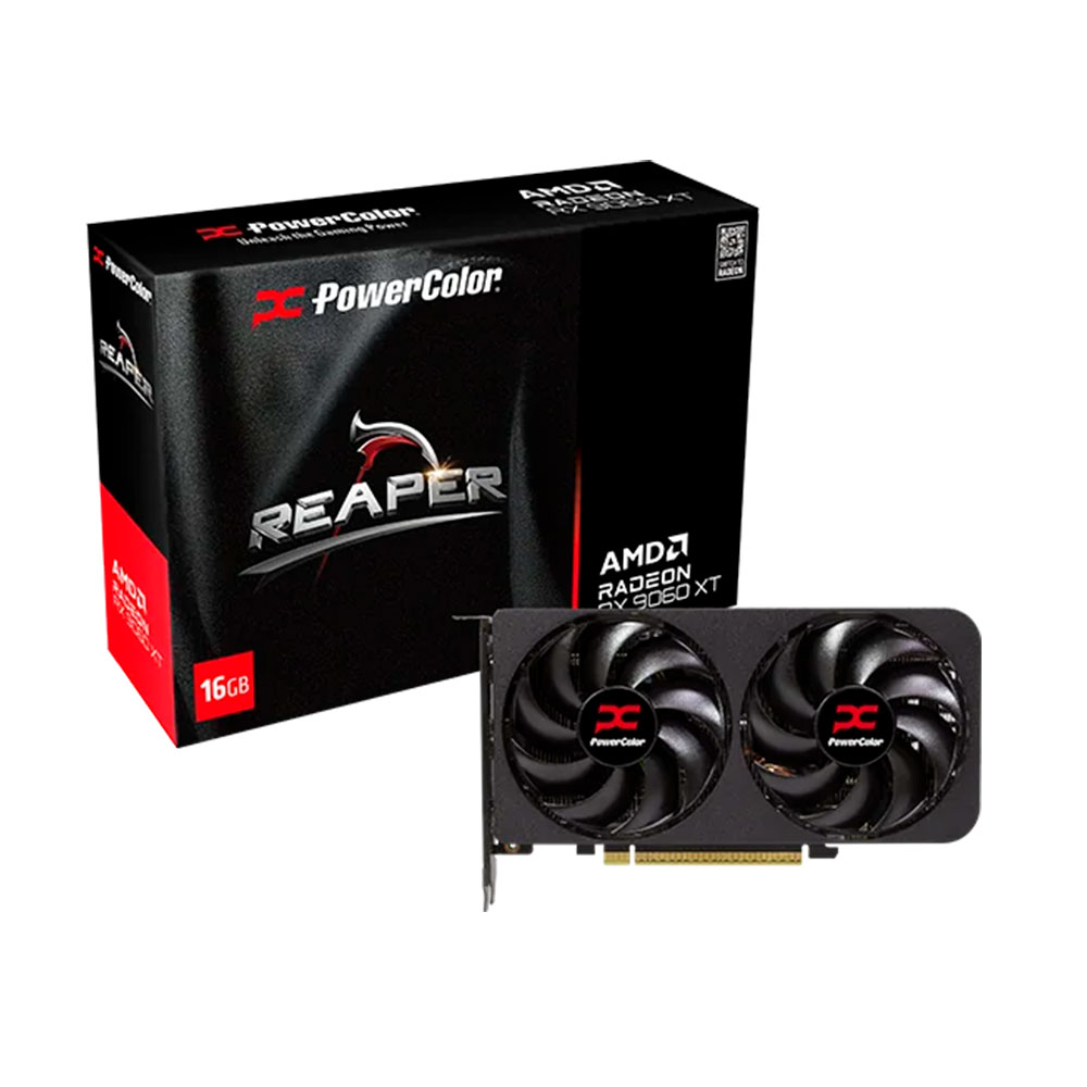 Placa De Video Amd Radeon Rx 9060 Xt Reaper 16gb Gddr6 Powercolor