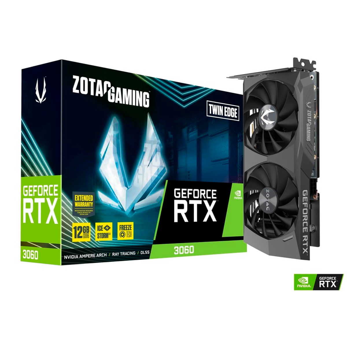 Placa De Video Zotac Gaming Geforce Rtx 3060 Twin Edge 12g