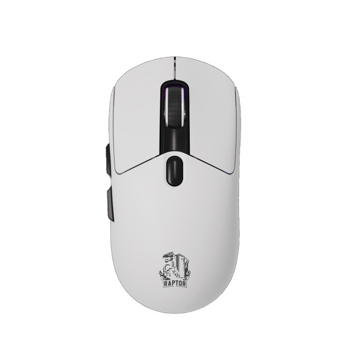 MOUSE RAPTOR STORM GRIP WIRELESS 7 BOTONES 2400DP RGB PIXART SENSOR WHITE