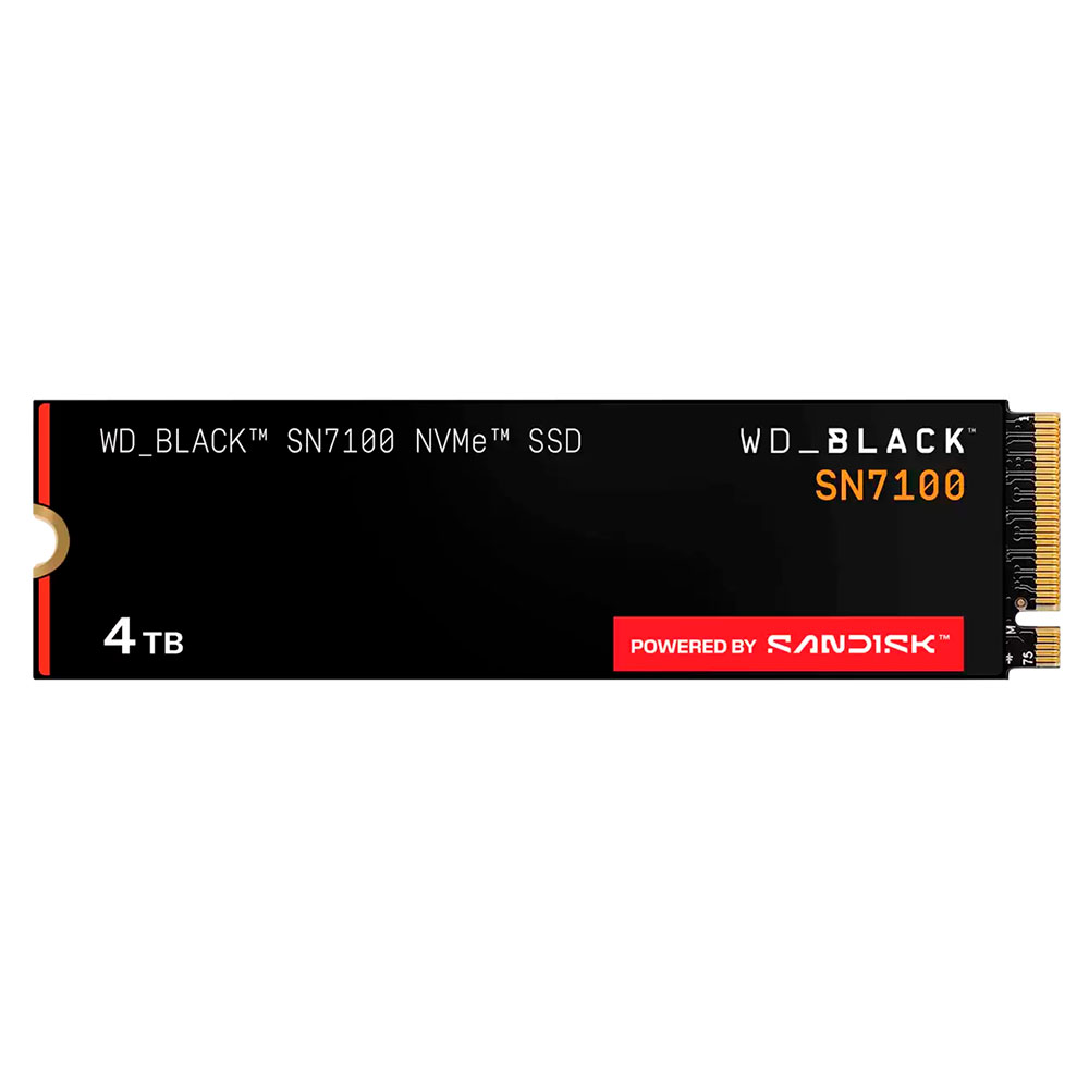 Disco Ssd 4tb Sn7100 Black M.2 Nvme Gen4 Wd