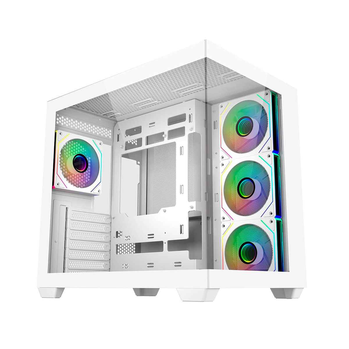 GABINETE ELITE 681 WHITE 4 FANS ARGB COOLER MASTER