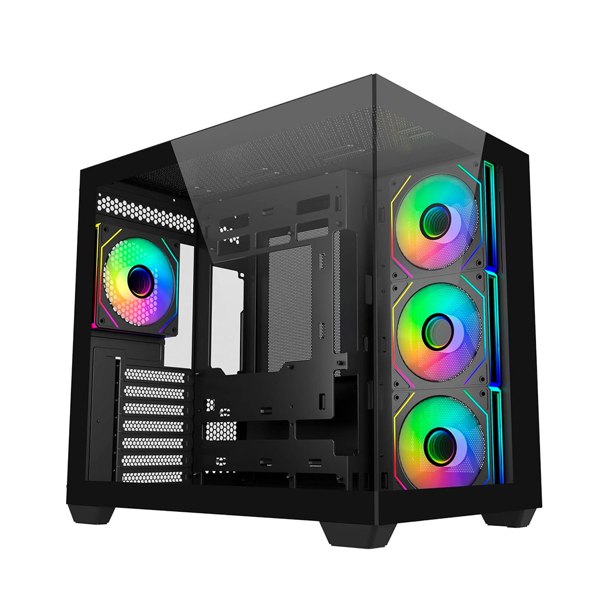 GABINETE ELITE 681 BLACK 4 FANS ARGB COOLER MASTER