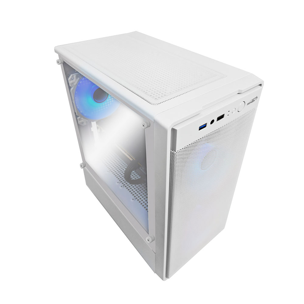Gabinete M12 Mesh White Fan X3 Argb Tg Sentey