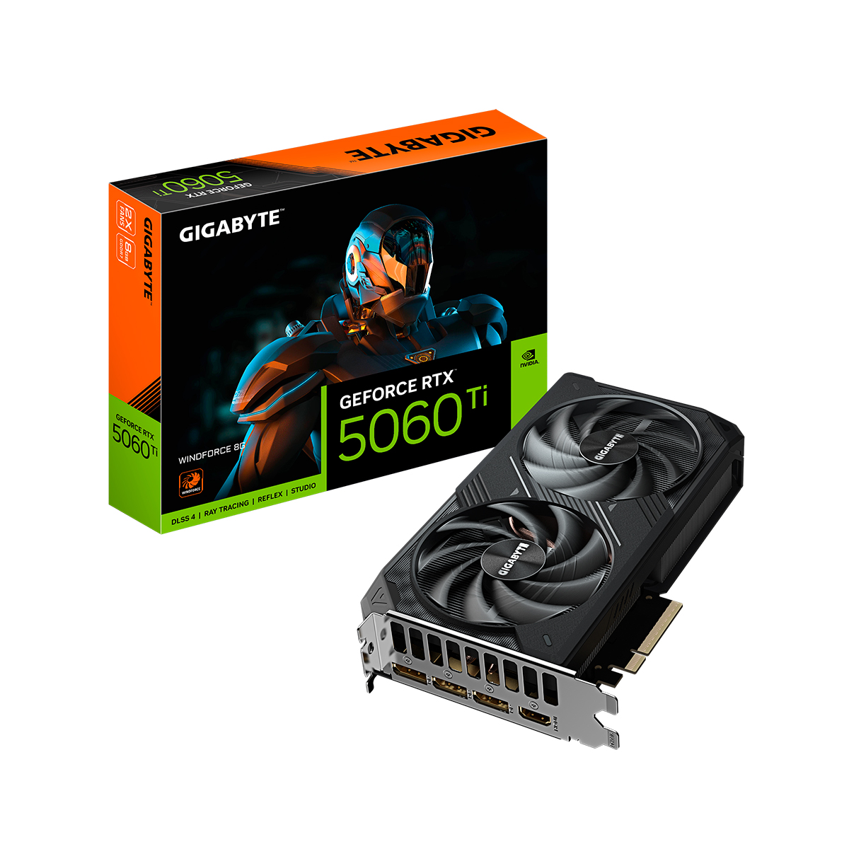 Placa De Video Gigabyte Nvidia Geforce Rtx 5060 Ti Windforce 8g