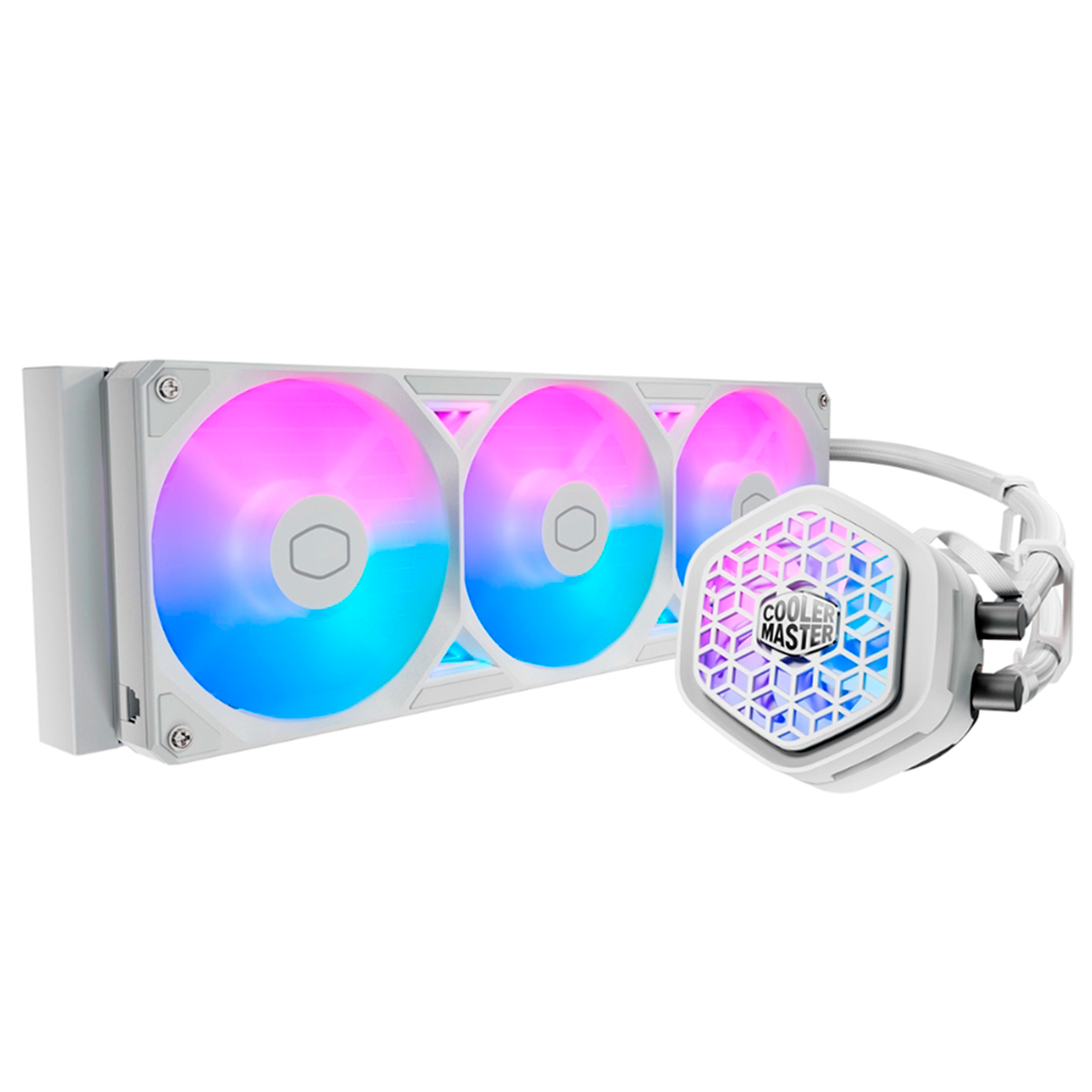 Watere Cooling Masterliquid 360 Atmos Ii Vrm Fan Argb White Cooler Master