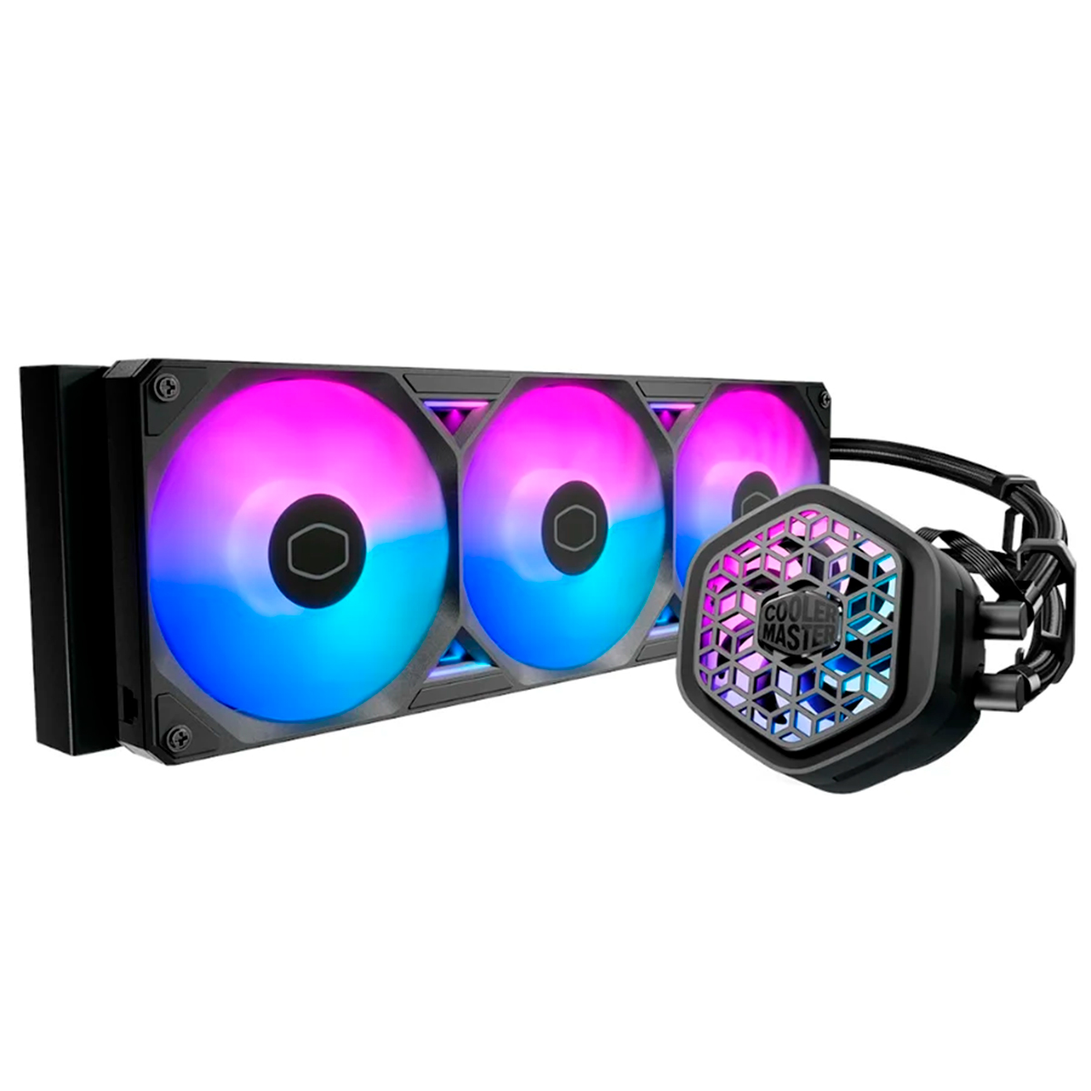 Watere Cooling Masterliquid 360 Atmos Ii Vrm Fan Argb Black Cooler Master