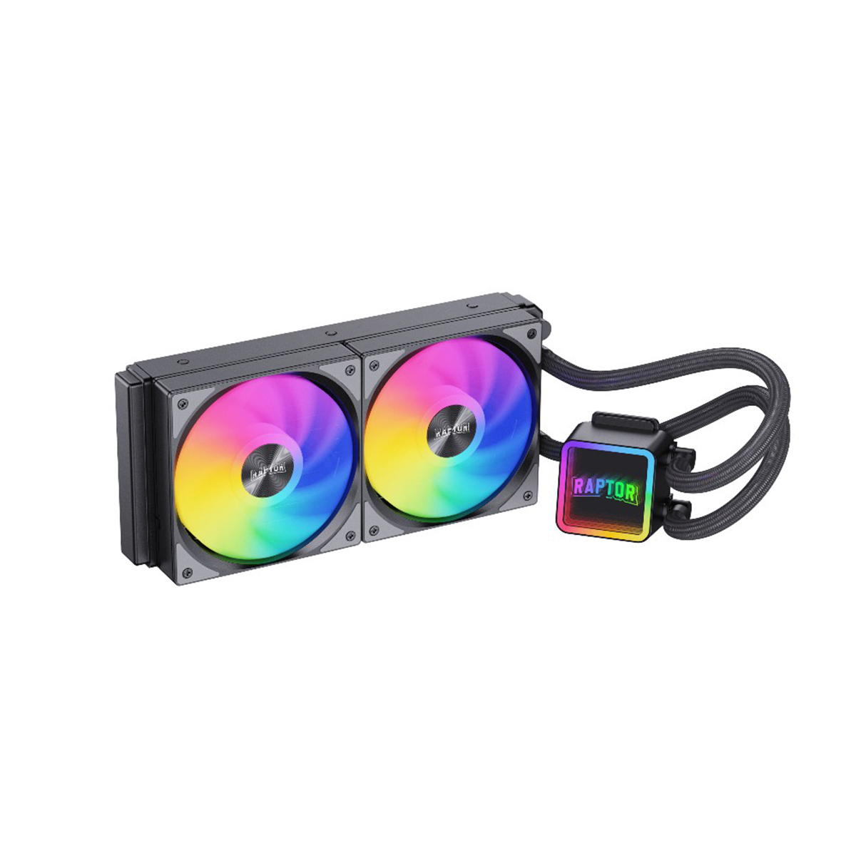 WATER COOLING AQUA CORE 240 2X ARGB BLACK RAPTOR