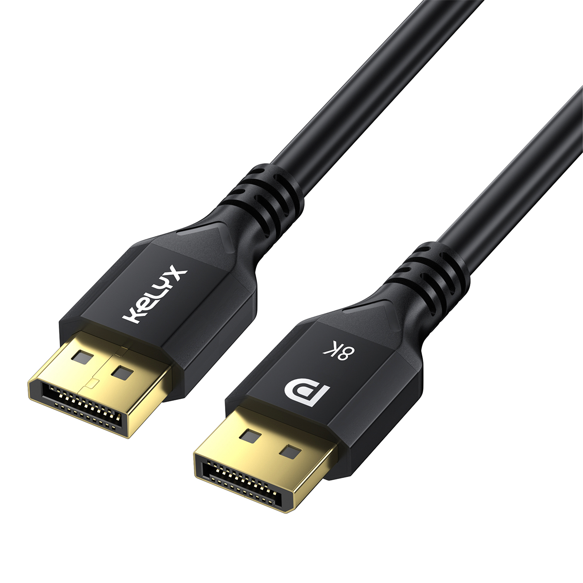 CABLE DISPLAY PORT 1.4 4K A 120HZ - 8K A 60HZ 48GBPS 1.5M KELYX