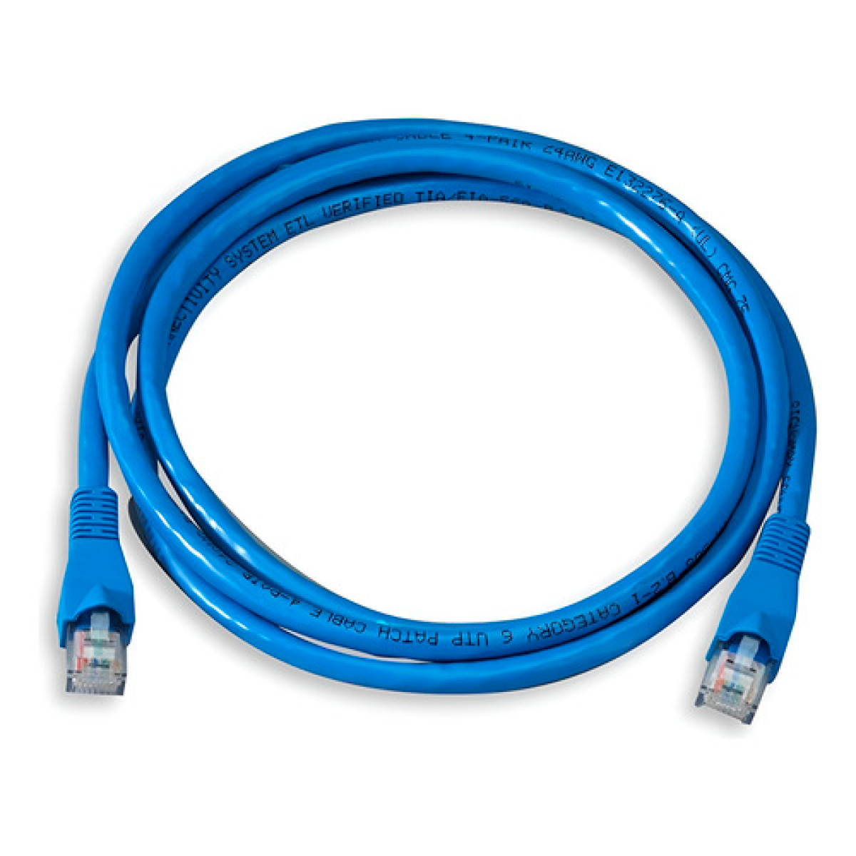 CABLE DE RED PATCH CORD CAT 6 AZUL 1M CCA KELYX