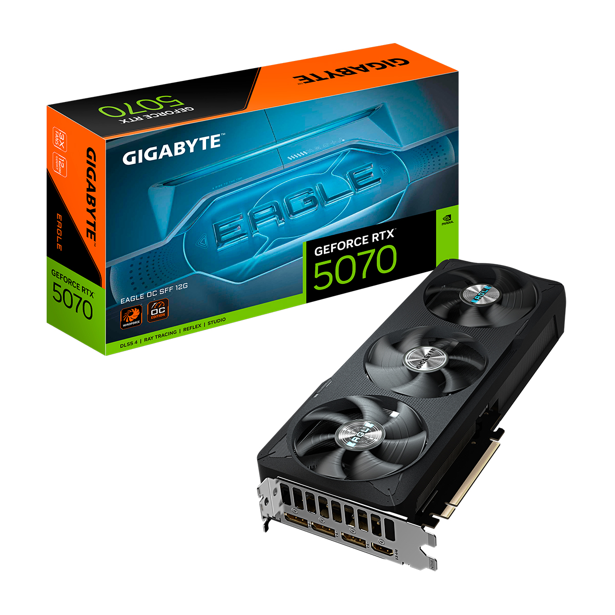 Placa De Video Gigabyte Nvidia Geforce Rtx 5070 Eagle Oc Sff 12g