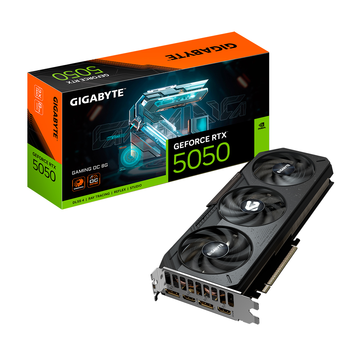 Placa De Video Gigabyte Nvidia Geforce Rtx 5050 Gaming Oc 8g