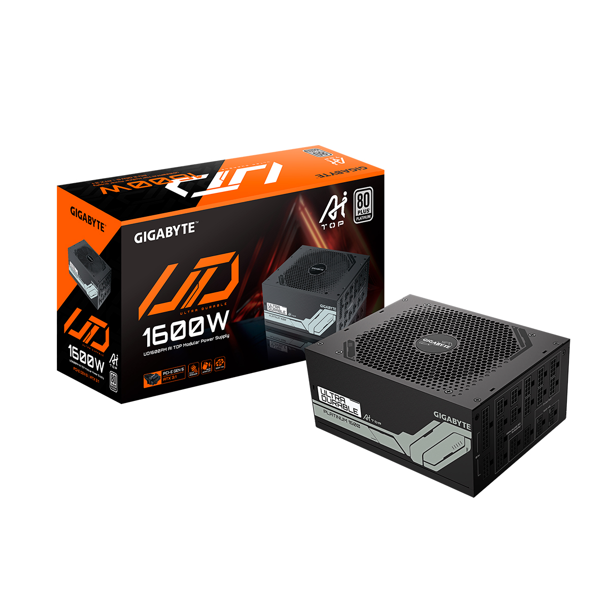 Fuente 1600w 80+ Platinum Ud1600pm Pg5 Ai Top Gigabyte