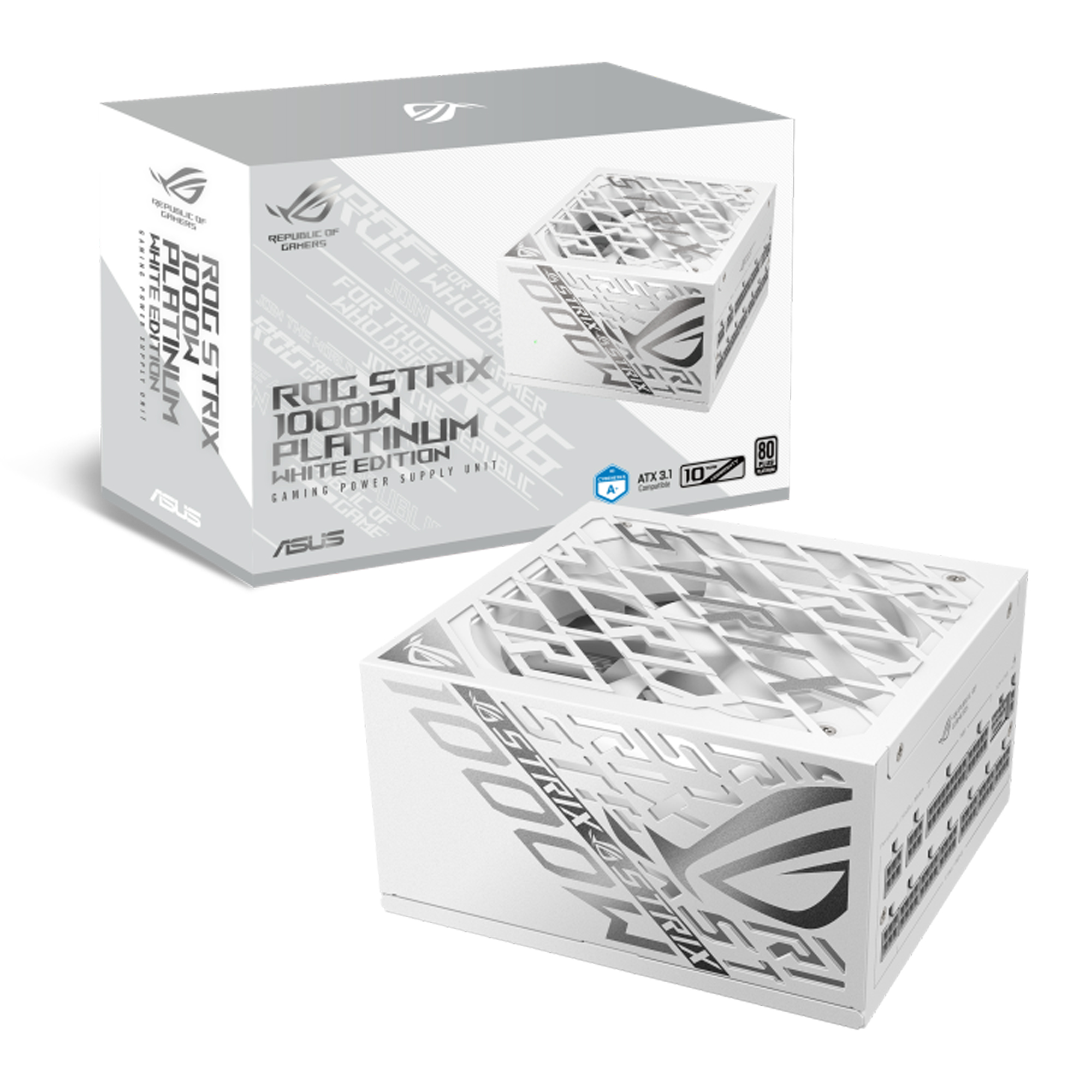 Fuente Rog Strix 1000w Platinum 80+ Gaming White Asus