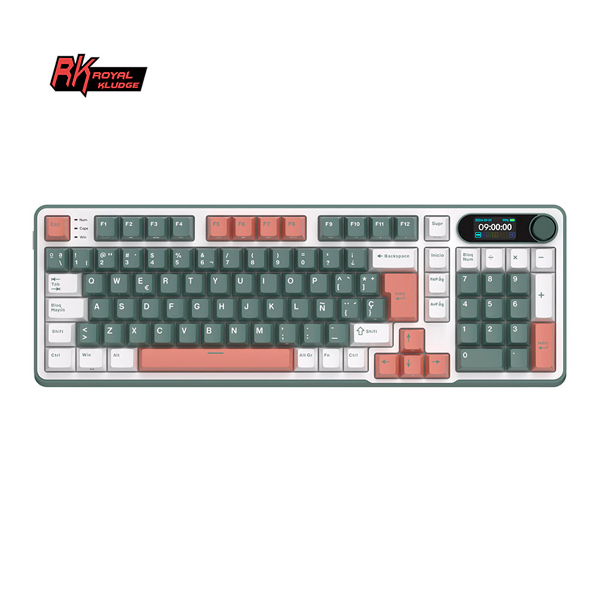 Teclado Royal Kludge Rk S98 Wireless Camping Sw Brown