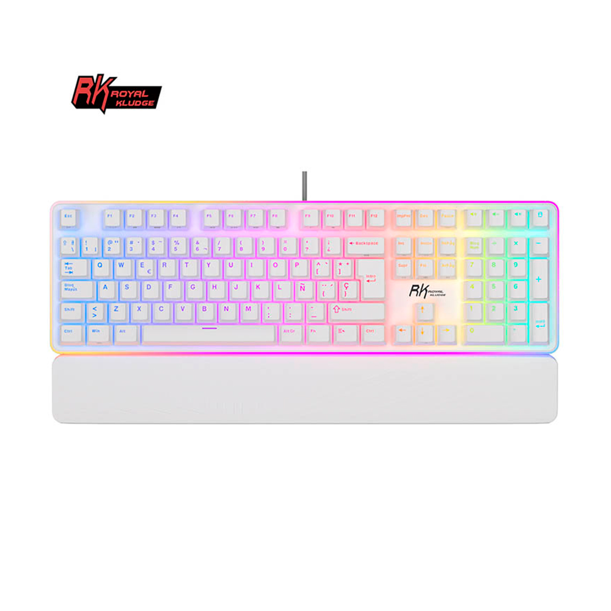 Teclado Royal Kludge Rk918 White Sw Brown 100