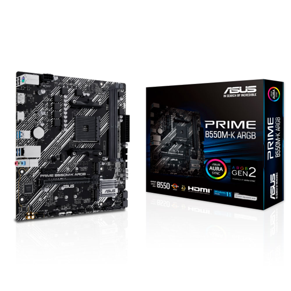 Motherboard Prime B550m-k Argb Asus Am4