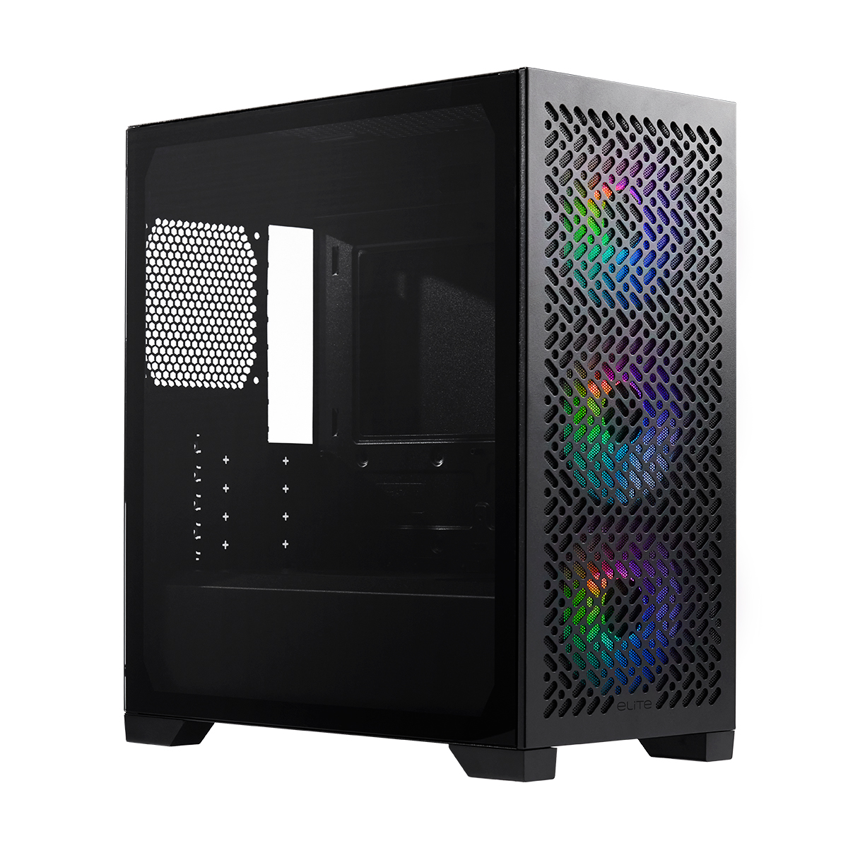 Gabinete Elite 302 Tg Argb Fans X3 Black Cooler Master