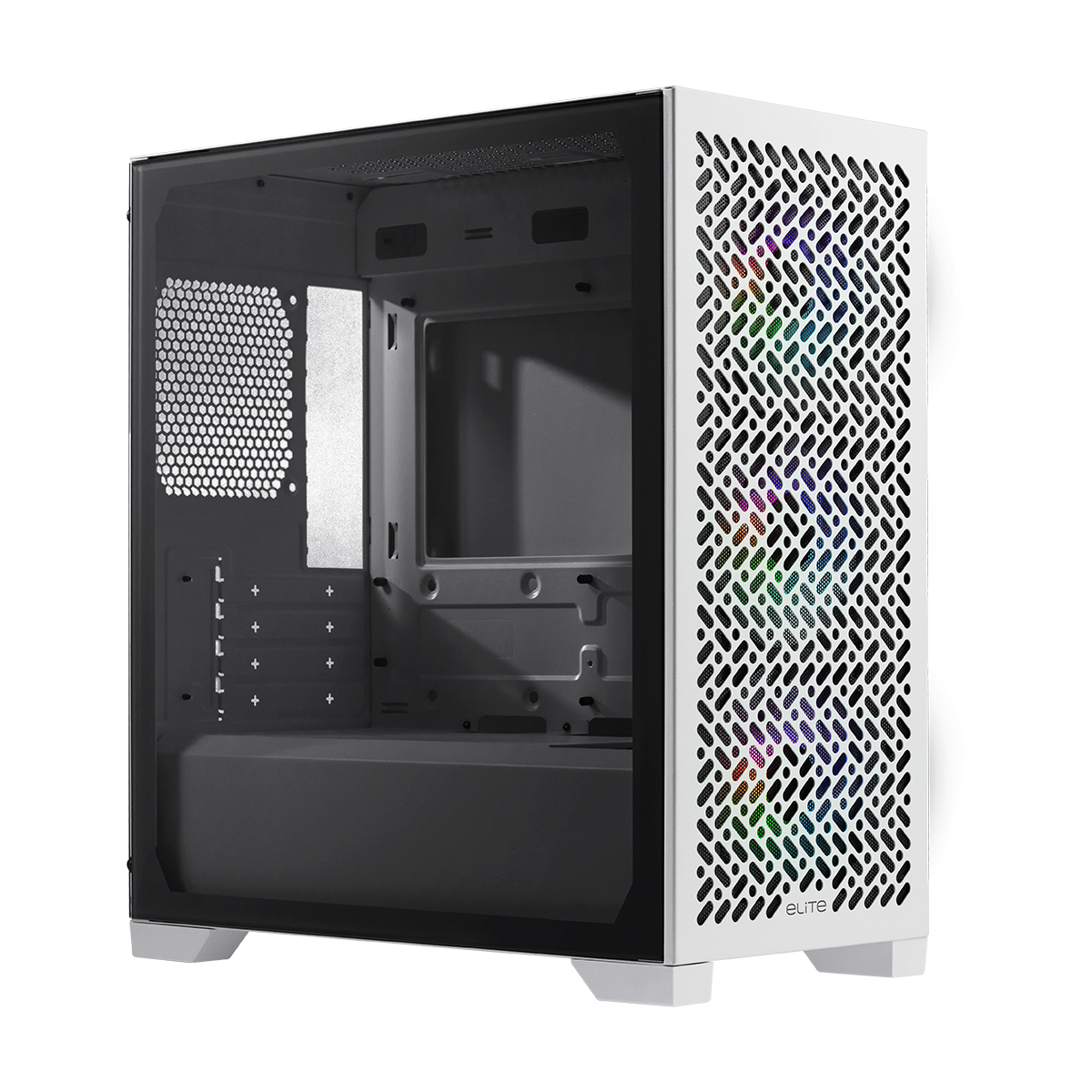 Gabinete Elite 302 Tg Argb Fans X3 White Cooler Master