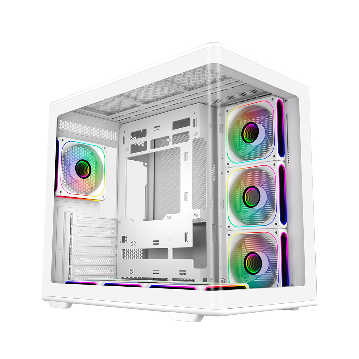 Gabinete Elite 600 Tg Argb Fans X7 White Cooler Master