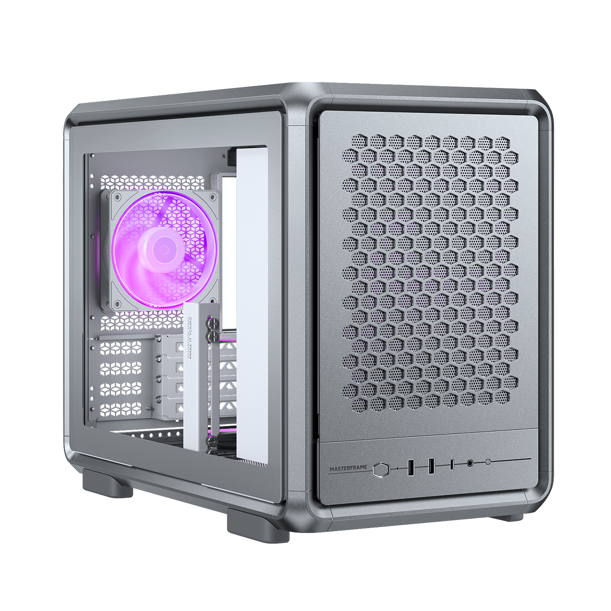 Gabinete Masterframe 400 Mesh Tg Silver Cooler Master