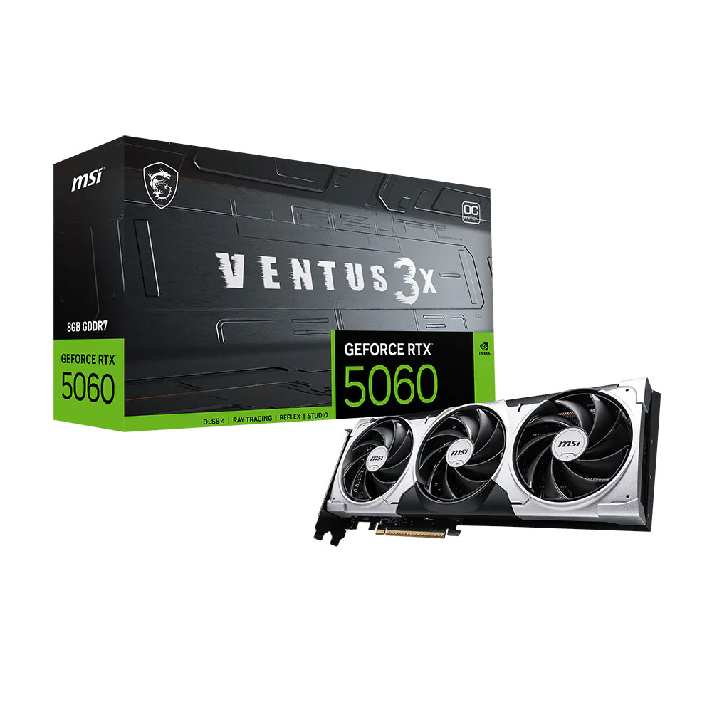 Placa De Video Msi Nvidia Geforce Rtx 5060 8g Ventus 3x Oc