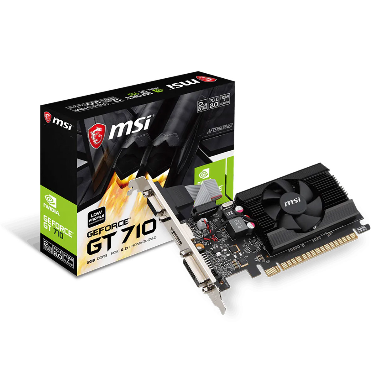 Placa De Video Msi Nvidia Geforce Gt 710 2gd3 Lp