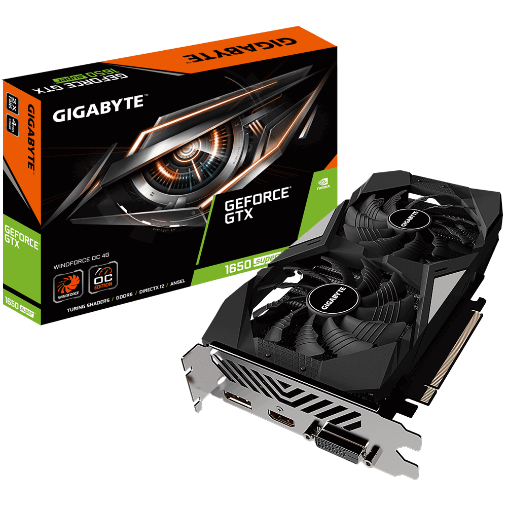 Placa De Video Gtx 1650 Super 4gb Oc Gigabyte Hypergaming