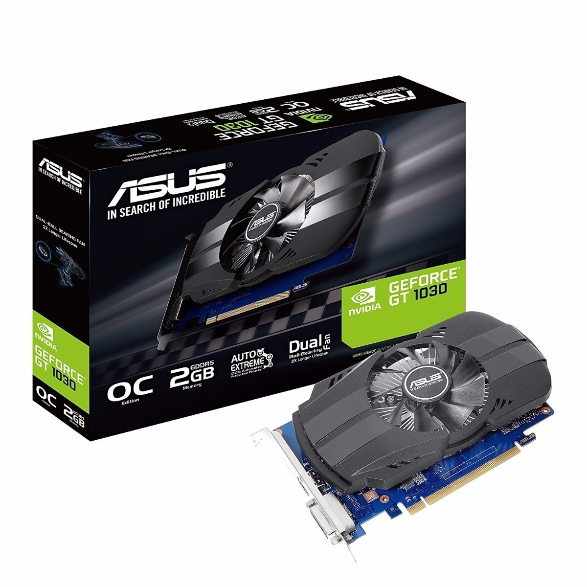 Placa De Video Asus Nvidia Geforce Gt 1030 2gb Gddr5 Phoenix | HYPERGAMING