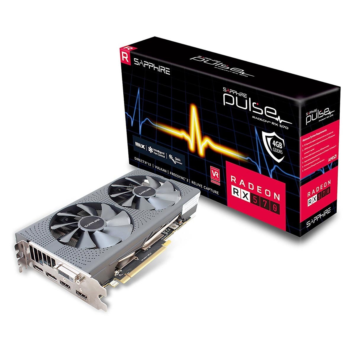 Placa De Video Rx 570 8gb Gddr5 Pulse Sapphire Hypergaming 7749