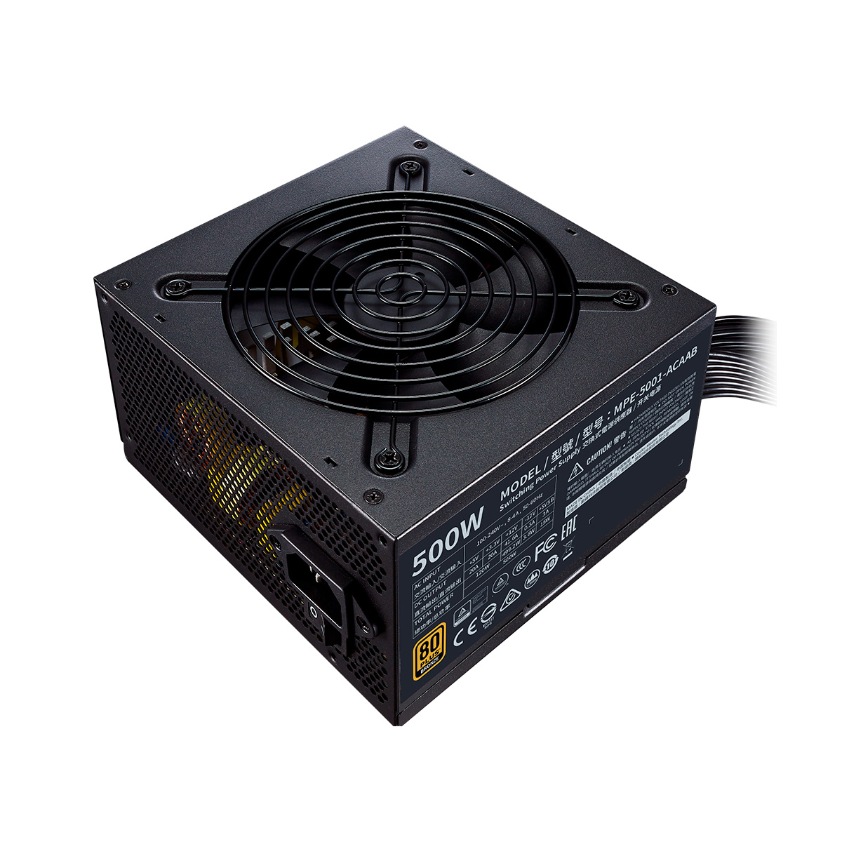 Fuente 500w 80+ Bronze Mwe V2 Cooler Master