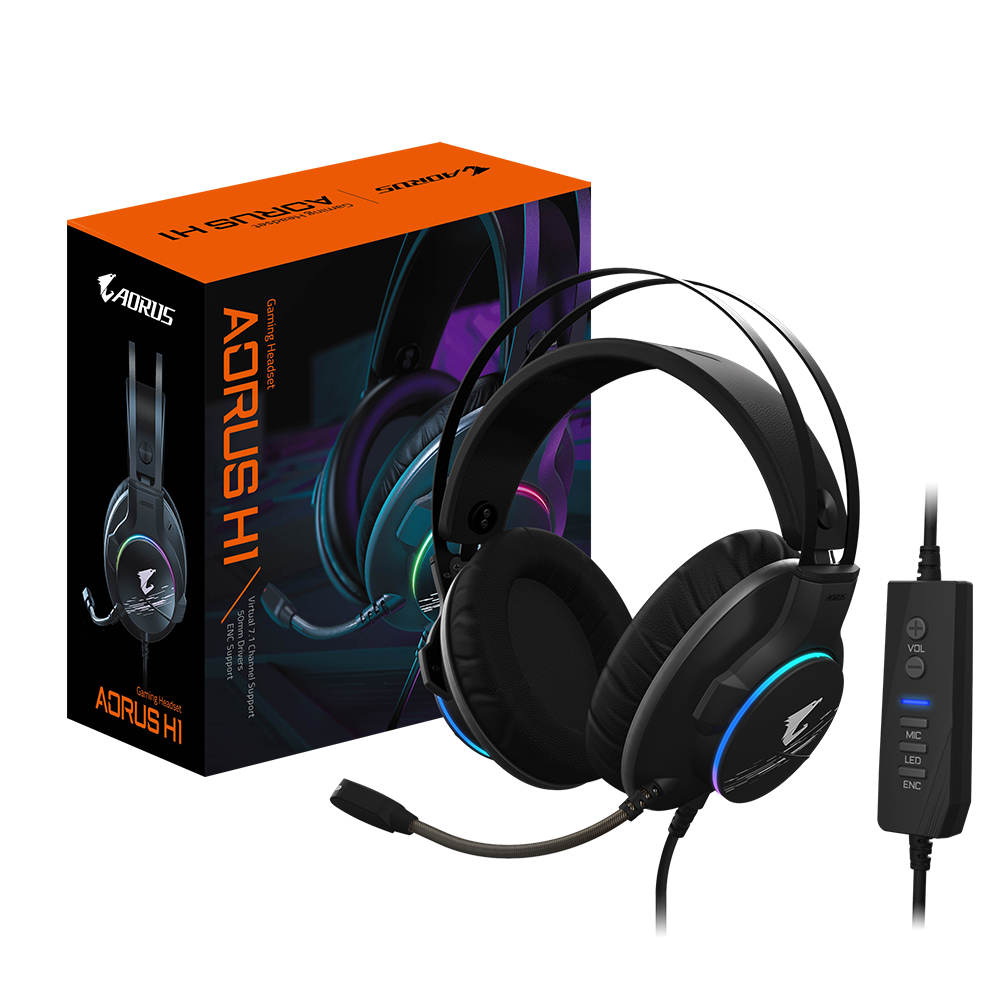 Auricular Gp-aorus H1 7.1 Rgb Gigabyte