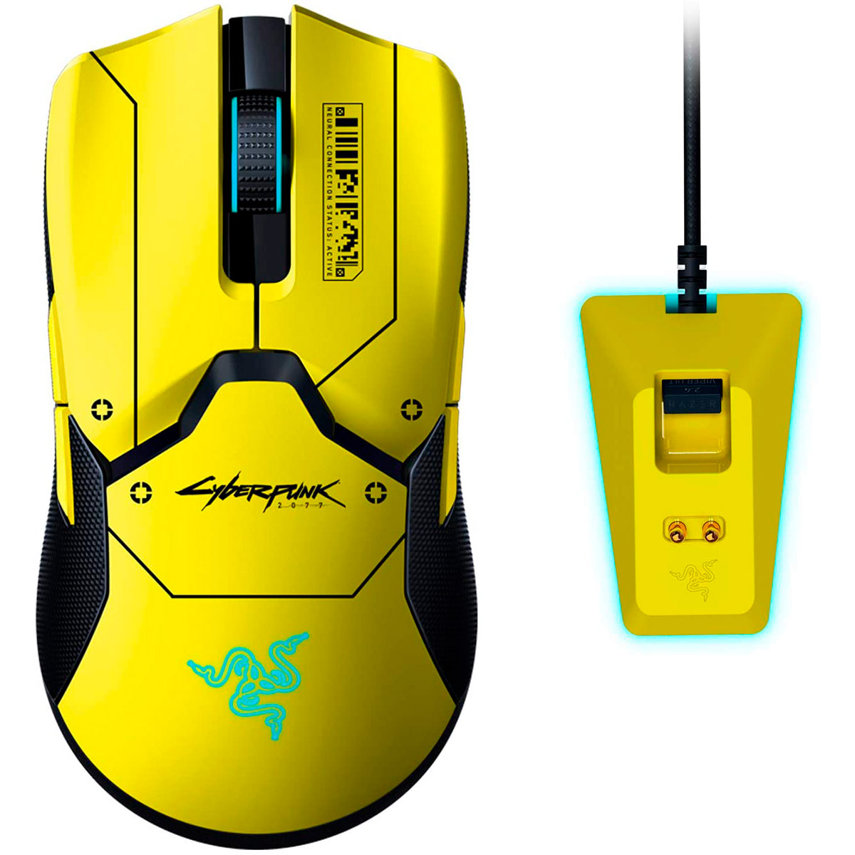 Mouse Viper Ultimate Charging Dock Wireless Cyberpunk 2077 Edition Razer