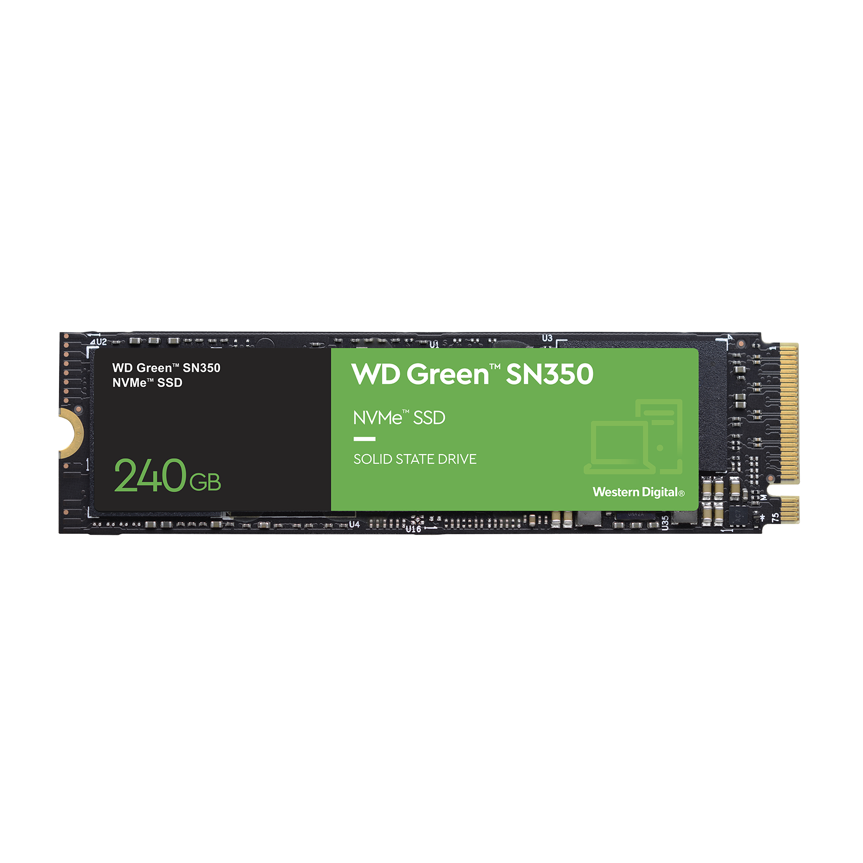 DISCO SSD 240GB SN350 M.2 NVME GREEN WD