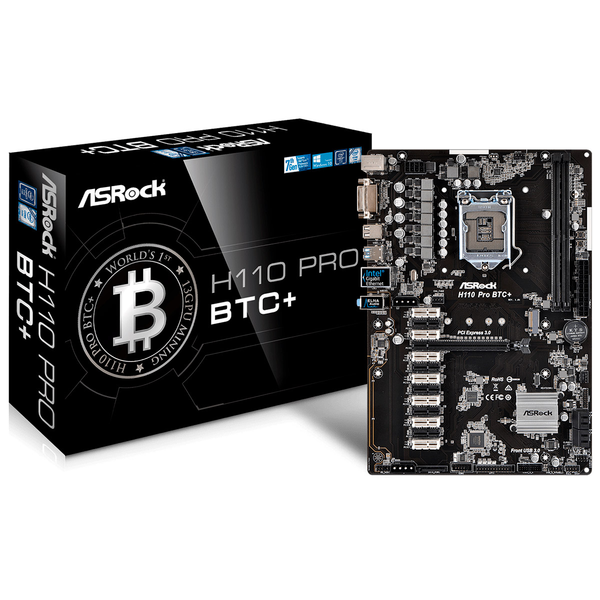 Mother H110 Pro Btc + Mineria Cripto Asrock